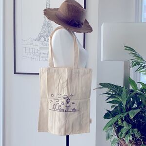 Cotton Canvas Shopping Tote NEW